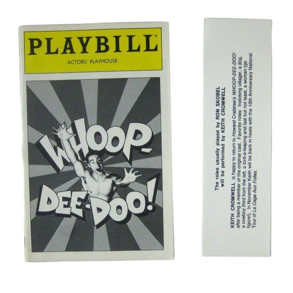 Whoop Dee Doo! Playbill October 1993 Crabtree David Lowenstein Skobel Tulin - Picture 1 of 7